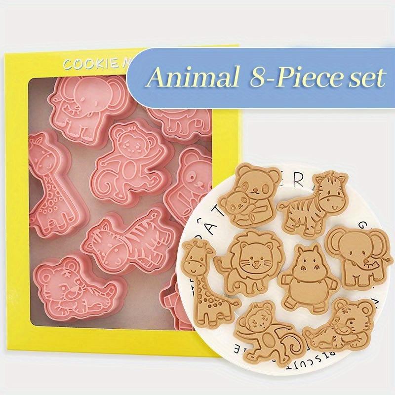 8Pcs/set Jungle Safari Animal Cookie Cutter Mold Cake Tools Biscuit Baking Accessorie