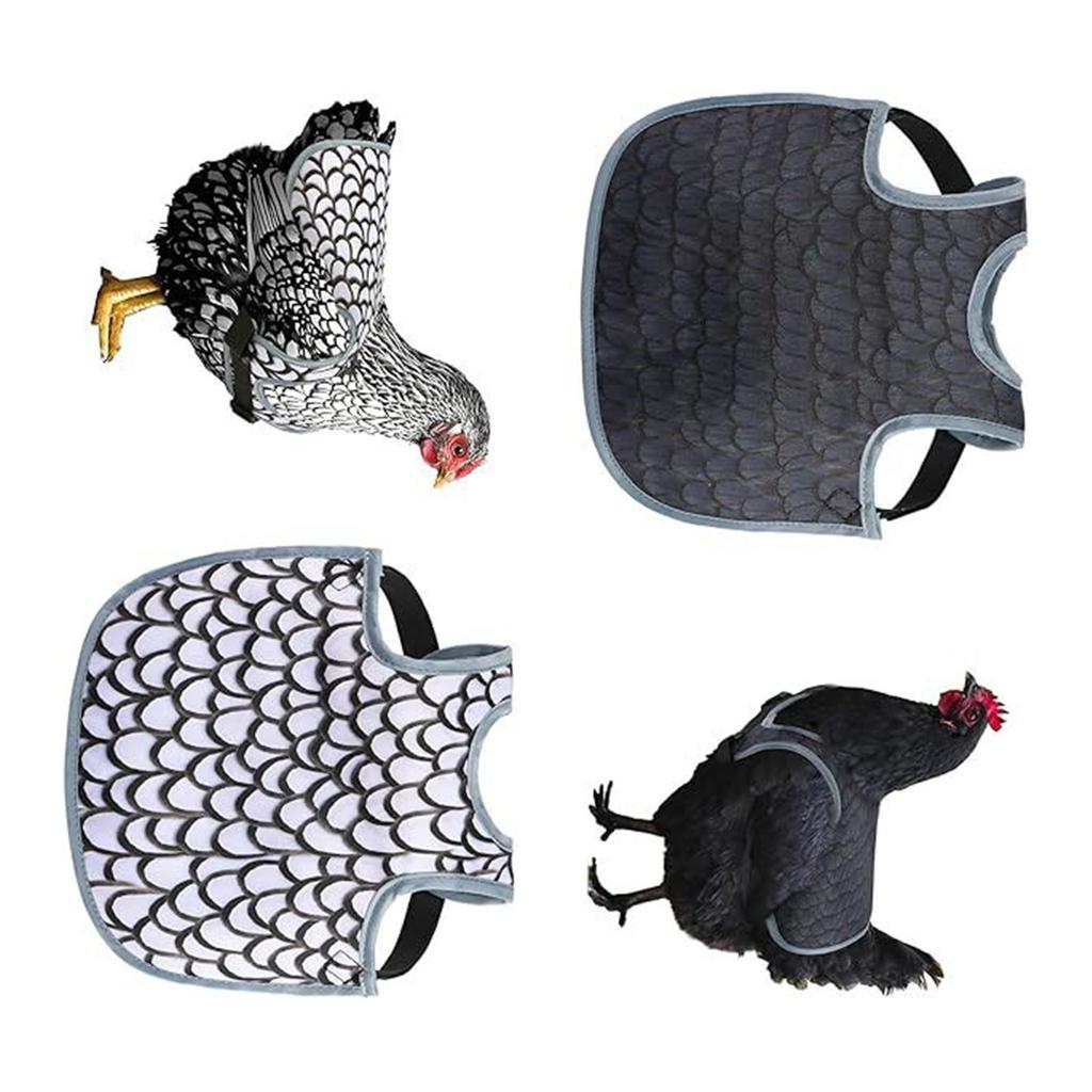 Pack of 2 Waterproof Poultry Garments Durable Cloth for Hens External Defense and Convenience