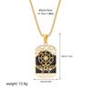 New Design Colorful Enamel Tarot Cards Pendant Necklaces  18K Gold Plated Sun Star Moon Box Chain Choker Jewelry for Women