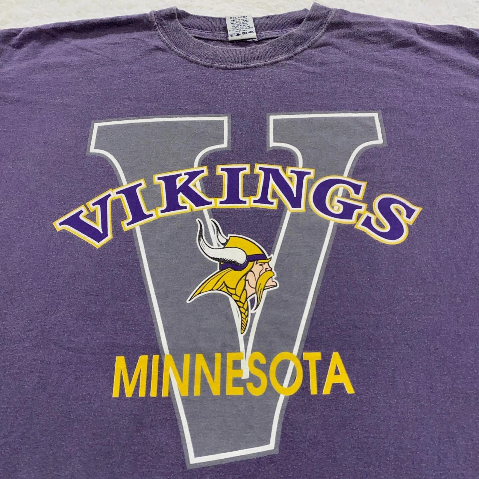 винтажная футболка MINNESOTA VIKINGS 90-х годов XL нфл футбол 80-х S