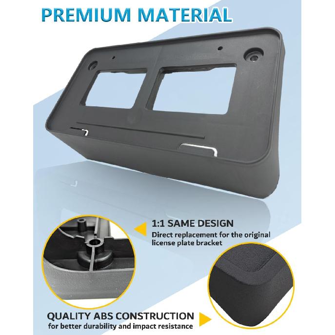 Front License Plate Frame For Toyota Tacoma 2016 2017 2018      Front Bumper License Plate Holder Mounting Bracket Cover Replace # 7510104010