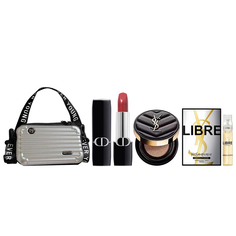 

DIOR Perfume three-piece gift 777 velvet + black air cushion B20 + platinum perfume чёрный