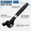 Safe Cut Can Opener, Smooth Edge Can Opener Handheld, Food Grade Stainless Steel Cutting Can Opener for Kitchen & Restaurant