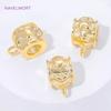 18K Gold Plated Brass Pendant Bail Connectors For Jewelry Supplies,Bail Holder For Pendant,DIY Jewelry Making Accessories