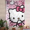 Sanrio Cute Cat Cartoon Party Hello Kitty Cute Room Table Wallpaper Home Decoration Hippie Wall Hanging Art Science Fiction Room