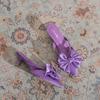 1059-3 High-heeled Slippers Women's Candy-colored Silk Bow Summer New Outer Wear Pointed Head Light Mouth Muller Sandals