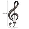 Nordic Style Music Symbol Candle Holder Handicrafts Household Art Crafts Metal Candlestick Ornament Wedding Party Decoration