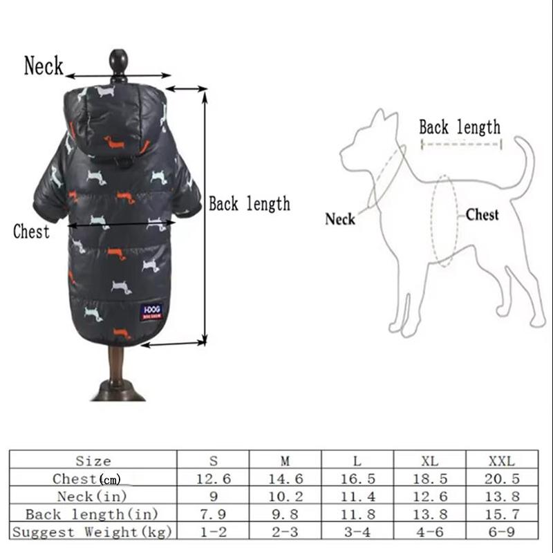 Nuovo abbigliamento caldo per animali domestici a due zampe con cappuccio imbottito in cotone abbigliamento per cani e gatti autunno e inverno più cotone ispessito abbigliamento per animali domestici