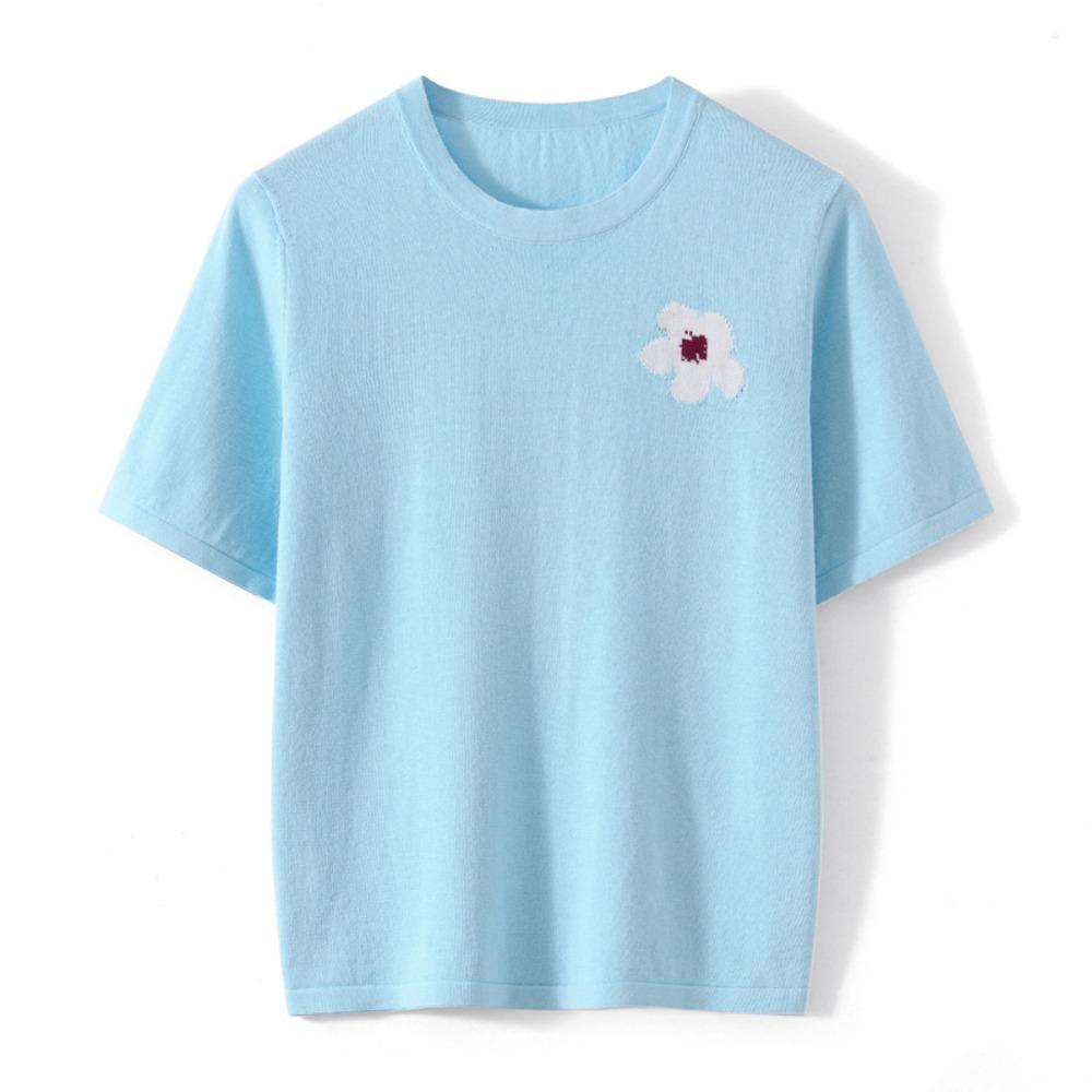 

Women T-shirts Summer Tops Solid Short Sleeve Loose O-neck Korean Casual Ladies Shirts Harajuku Korean Woman Tshirts M