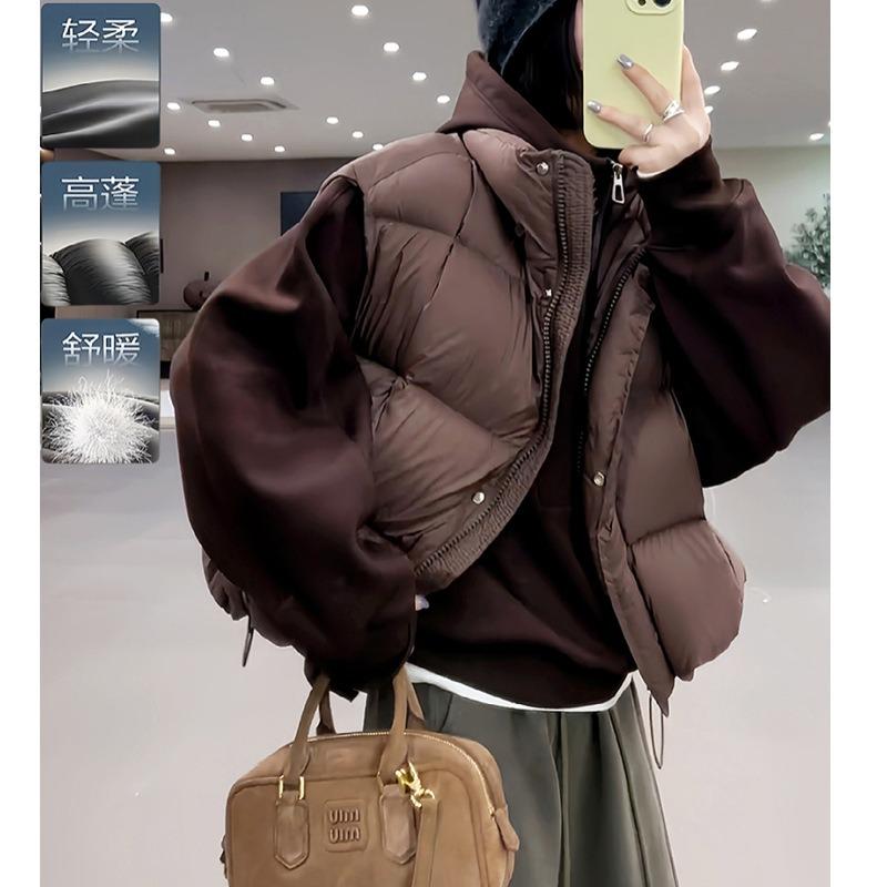 Puff Daunen Baumwollweste Damen kurz Winter neu Top Weste Weste locker Weste Mode Mantel Damen