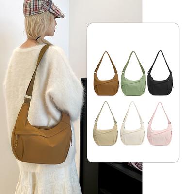 Large Capacity Crossbody Bag Women's Nylon Bag Lightweight Shoulder Bag