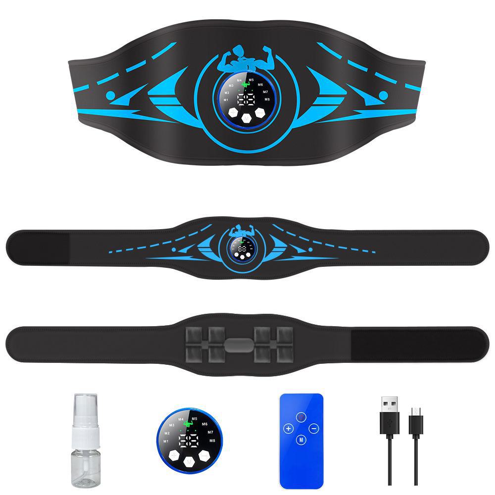 Smart EMS Abdominal Fitness Belt - Rechargeable Home Workout Equipment