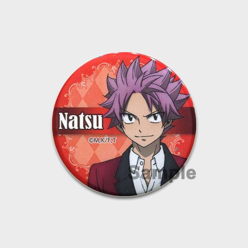 58MM Cute Fairy Tail Email Pins Cosplay Odznak Kreslený Natsu Lucy Brož Anime Pin Collection Batohy Oblečení Klobouk Dekorace Dárky