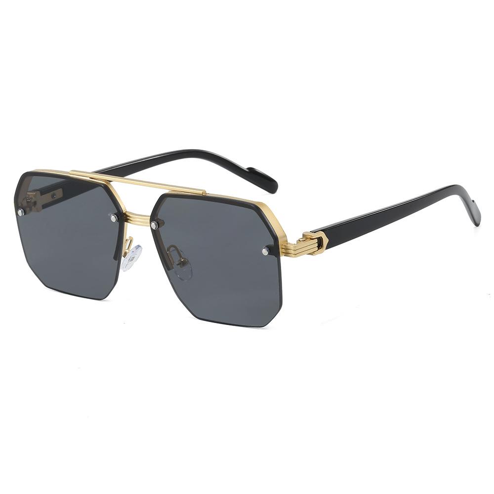 

Polygon Shape Sunglasses Women Double Bridge Pilot Shape Sun Glasses for Men Driving Hiking Women Sunglass