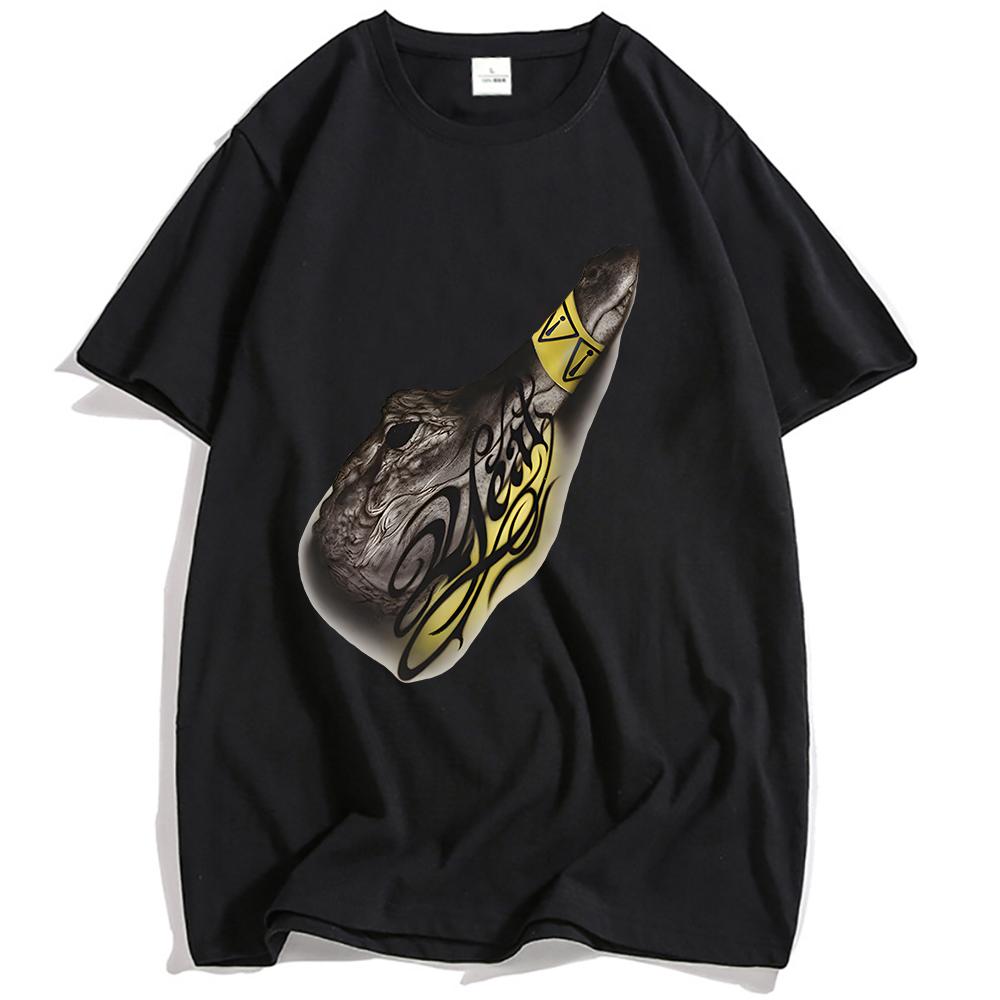 

Yeat DANGEROUS SUMMER ALLIGATOR TEE Summer Short Sleeve Male T-shirt Fashion Unisex Streetwear Graphic Print Clothing Men Shirts XS чорний