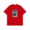 Korean Unisexs Tshirts Daily Polaroid Film Vibe Aesthetic Handwritten Signature Girl Portrait Print Unisex Crew Neck Tshirt