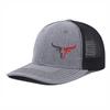 Unisex Printed Bull Mesh Baseball Cap Sun Protection Breathable Adjustable Hat Outdoor