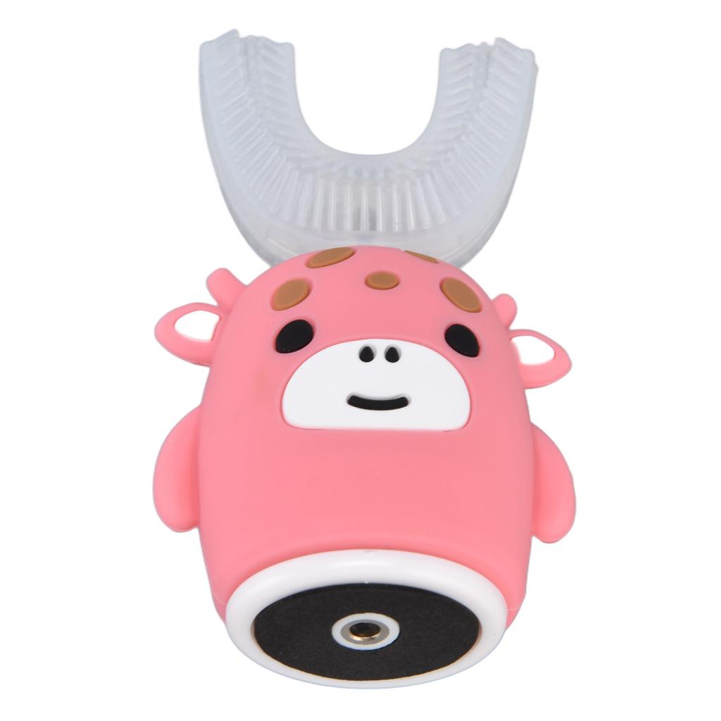 Kinder U-förmige Zahnbürste Rosa Cartoon Elektrische 360 grad Zahn Rush Ganze Mund Zähne Reinigung