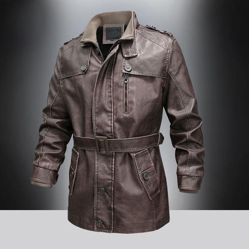 coat type leather jacket