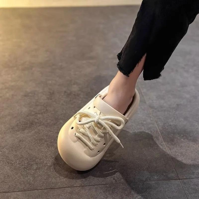 Fashion Shoes for Women Round Toe Slides Soft New Collection Shoe Eva Designer Luxury Woman Slippers Slip-resistant Waterproof Sandals