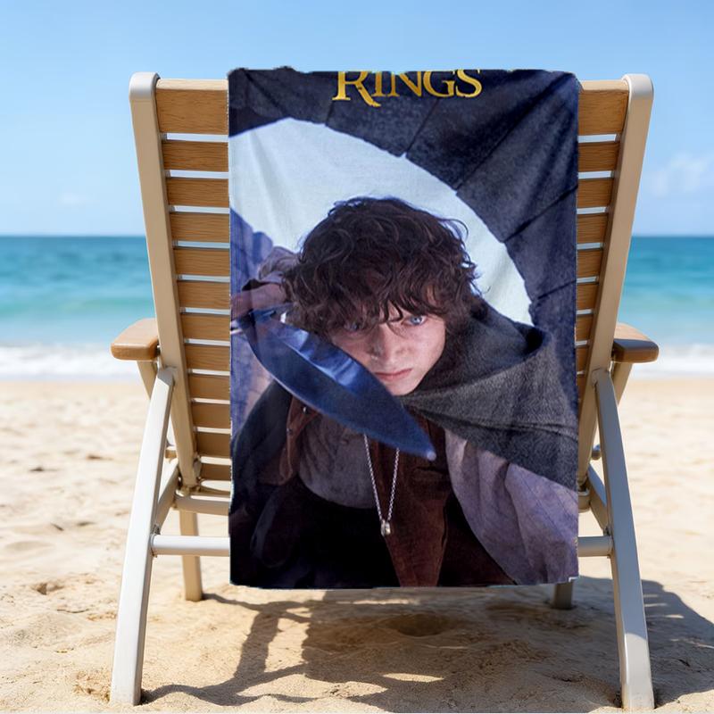 Ultra-Soft Beach Towel with The Lord of the Rings Theme,Ideal for Pool - Camping, Diving - Perfect Travel Essential, Vibrant Beach Towel.
