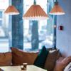 Modern Pleated Fabric Ceiling Lamp Shade DIY Lamp Cover Bedroom Living Room Durable Lampshade Pleated Lampshade