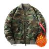 Giacca Camouflage Autunno/Inverno con Cotone/Giacca da Pilota Air Force Sottile Giacca da Volo da Uomo