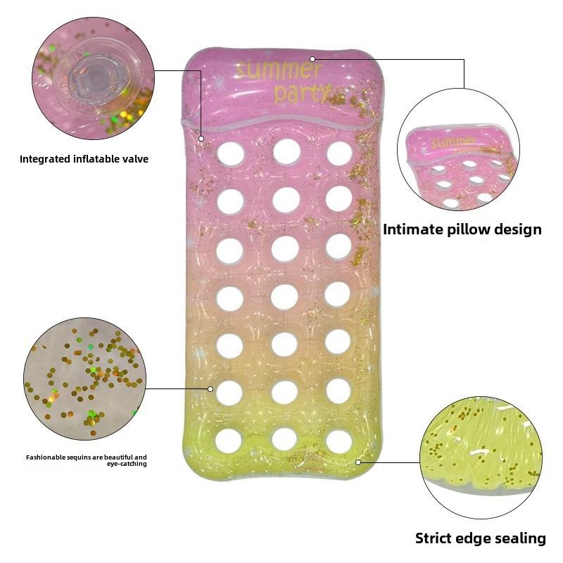 Versatile Inflatable Pool Foldable Water Hammock Lounger for Adults, Ideal for Swimming Pool, Beach, Water Activities