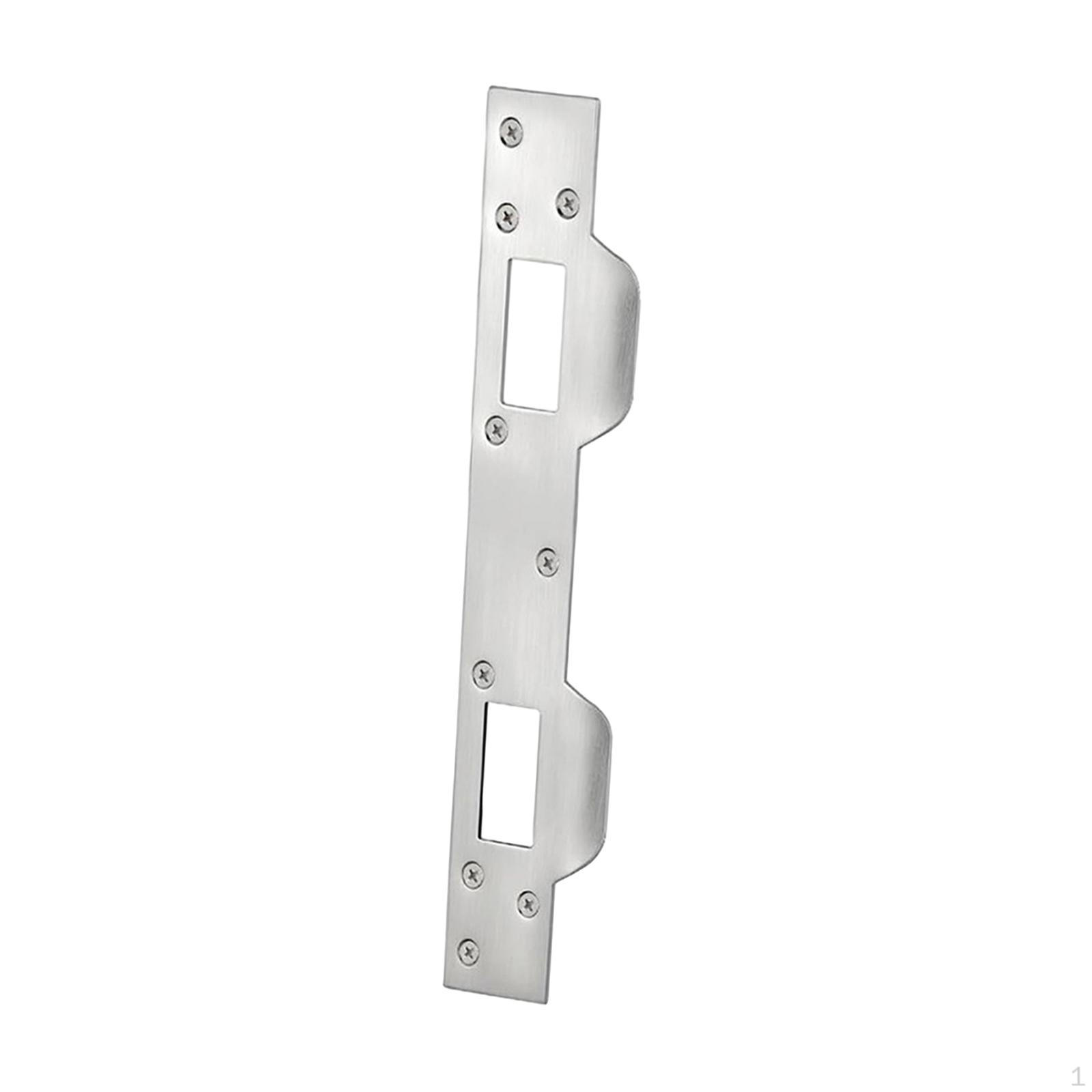 

Security Door Strike Plate for 5-1/2 to 6 Hole Center - Simple Installation, Design білий