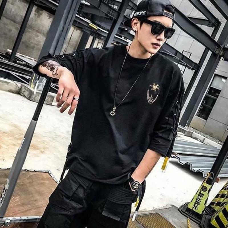 Summer Techwear Anime Men's T Shirts Harajuku Y2k Fashion Trending Streetwear Hip Hop Punk Men Women Clothing School Student