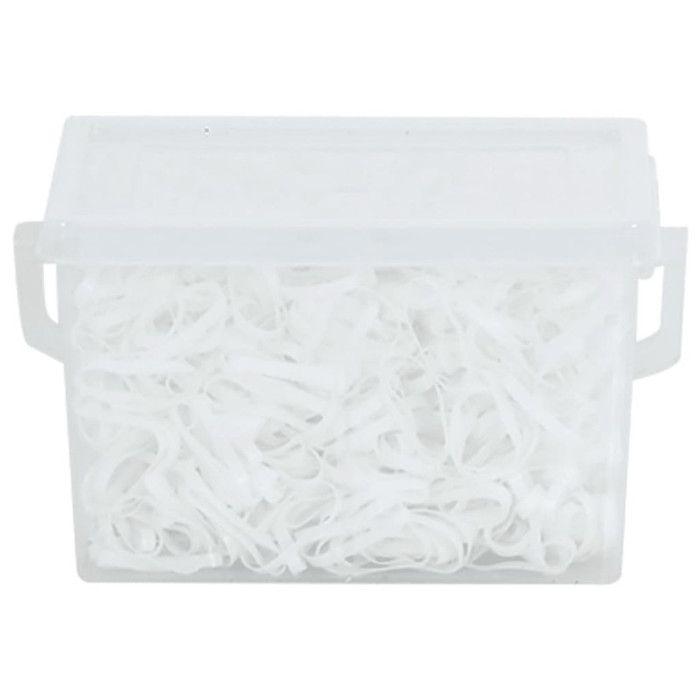Bandes tressées pour chevaux 2500 pcs silicone blanc