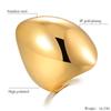 2025 New Fashion Gold Color Large Rings for Women Party Jewelry 316L Titanium Stainless Steel Big Flowers Cocktail Anillos Mujer