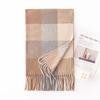 Classic Plaid Scarf for Women  Winter Atmosphere Korean Style Student Imitation Cashmere Plaid Warm Scarf for Men