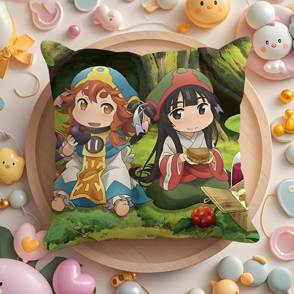 

Cute Hakumei to anime M-Mikochi Cushion Cover Home & Car Multi-Scene Pillow Cover - Reversible, Soft & Durable for Daily Use 30cmx30cm