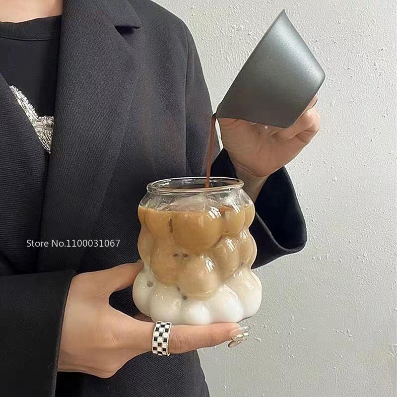 1/2/4/6PC Heat-Resistant Grape Shape Glass Cup Transparent Glass Cups Drinking Juice Beer Milk Tea Drinking Cup Coffee Mug Cups
