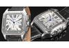 Fashion Jaragar Skeleton Automatic Watch for Men Stylish Square Dial Multifunction Casual & Business Chronograph Genuine Leather
