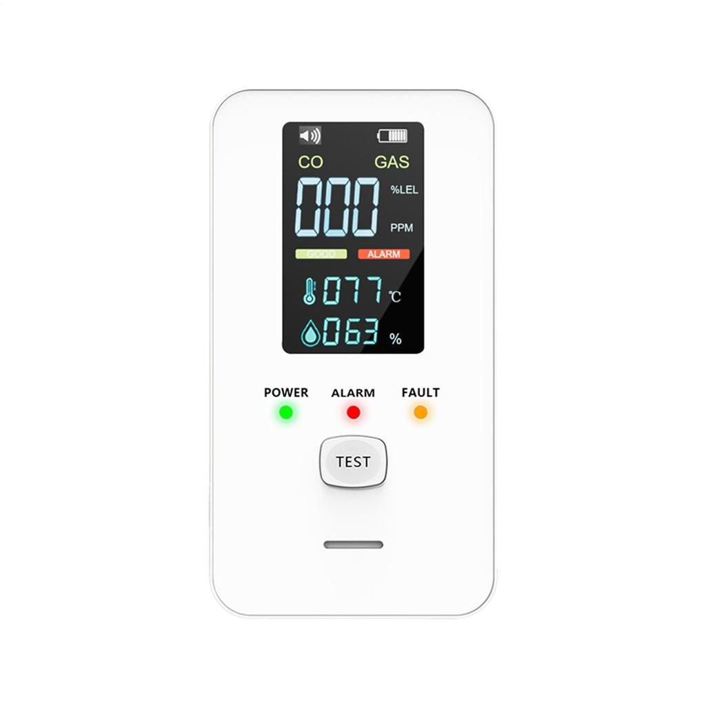 4 in 1 Carbon Monoxide & Natural Gas Detector Plug in Digital Alarm Monitor High Sensitivity Safety Detectors for Home