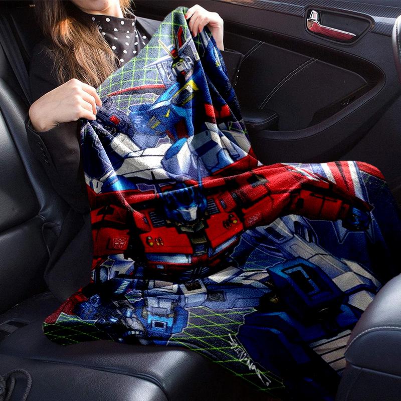 Robotic Warrior Design Blanket Flannel Blanket for Bed, Sofa, Camping, Hiking, Picnic Essentials, Gift for Family Fan Gifts
