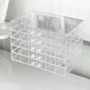 120Grids Jewelry Storage Box Acrylic Nail Art Organizer Box Jewelry Transparent Box  Vanity