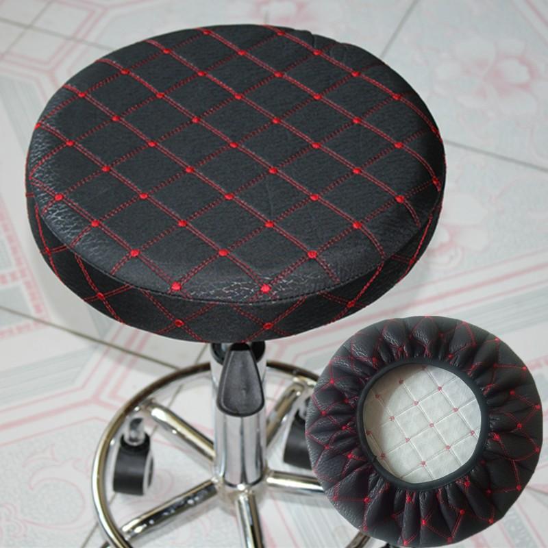 Fabric Non-Slip And Wear-Resistant Round Stool Cover Round Bar Chair Household Round Stool Cover Beauty Salon Lift Chair Cover