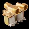 Honghui 1-In, 2-Out Full Copper Solenoid Valve for Water Heater, Male Thread, DC12V/24V, AC220V