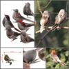 1PC Colorful Fake Bird Artificial Foam Simulation Birds with Feather DIY Wedding Decorations Christmas Ornaments
