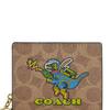 New COACH Coated Canvas Wallet Mini Women's Tan Multicolor CW463-IMTAM