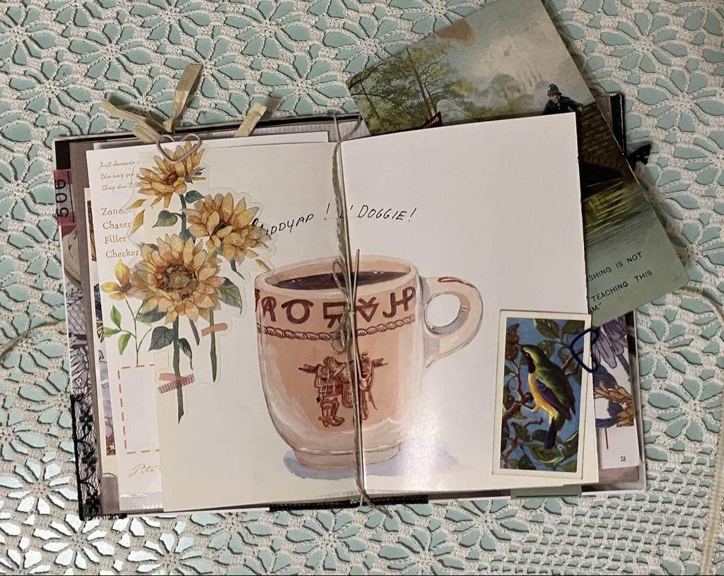 [USED] Junk journal, sharing file, botanical, plants, postcards