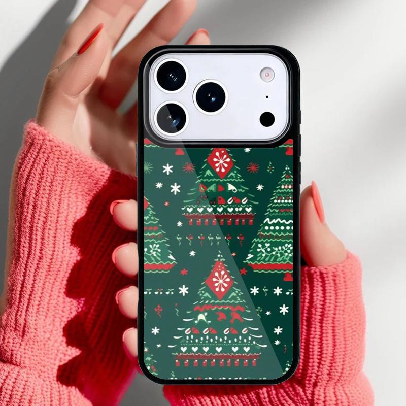 Christmas Tree New Year Art Phone Case for iPhone 17 16 15 14 13 Pro Max Back Cover for 12 11 Pro Coque