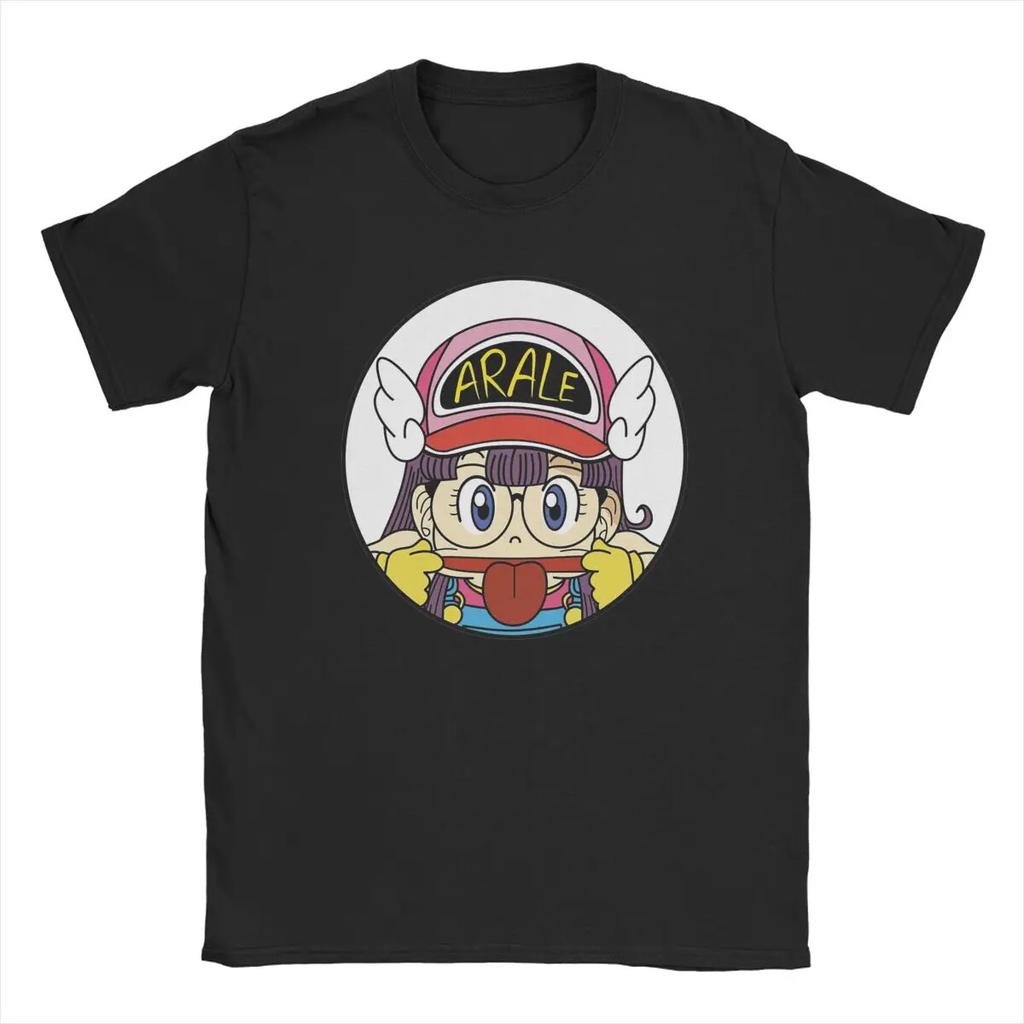 Arale Dr.Slump Men T Shirts Anime Novelty Tee Shirt Short Sleeve Crewneck T-Shir Unisex T-Shirt