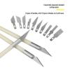 13-Piece Colored Carving Knife Set: Precision Tools for Paper, Journal, and Eraser Carving