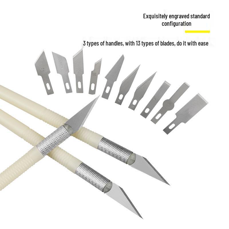 13-Piece Colored Carving Knife Set: Precision Tools for Paper, Journal, and Eraser Carving