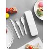1pcs Plastic knife, fork and spoon cutlery set, reusable, portable cutlery, suitable for school, outdoor, camping, office