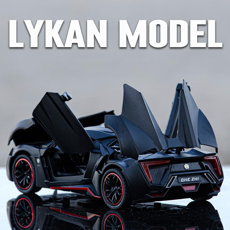 1/24 Lykan Hypersport Supercar Model Diecasts & Toy Vehicles Toy Car Metal Collection Toy Kid Toys for Children Kids Gifts